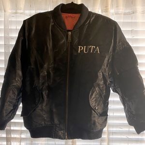 Vintage down bomber jacket
